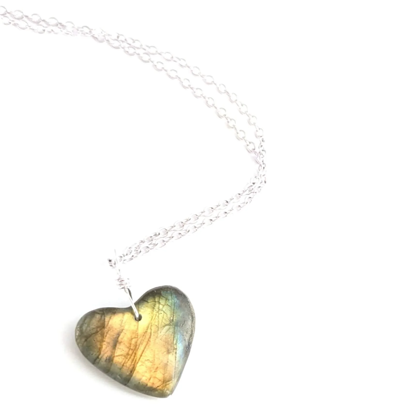 Labradorite+Heart+Pendant+